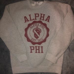 Alpha phi crewneck